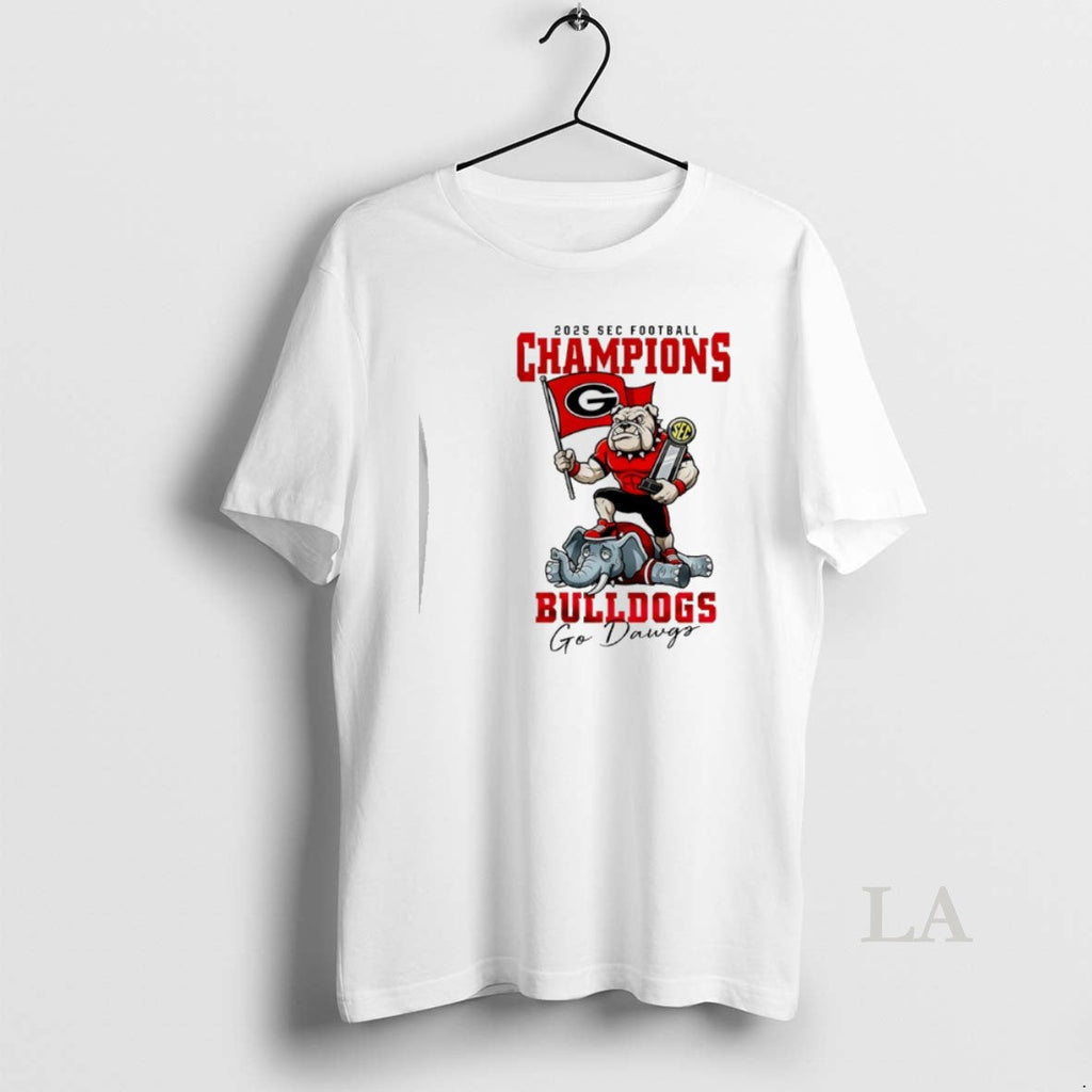 Original Georgia Bulldogs Ncaa 2025 Sec Football Champions Go Dawgs T-Shirts, Hoodie, Sweatshirt