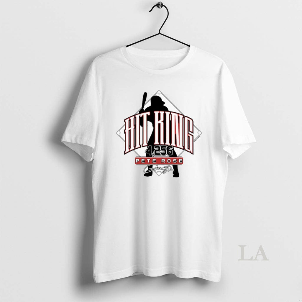 Original Hit King 4256 Pete Rose Cincinnati Reds Mlb Signature T-Shirts, Hoodie, Sweatshirt