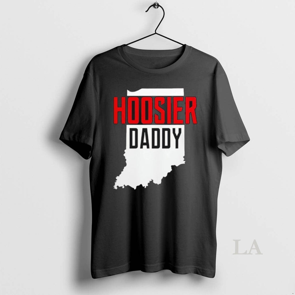 Original Hoosier Daddy Indiana State Map T-Shirts, Hoodie, Sweatshirt