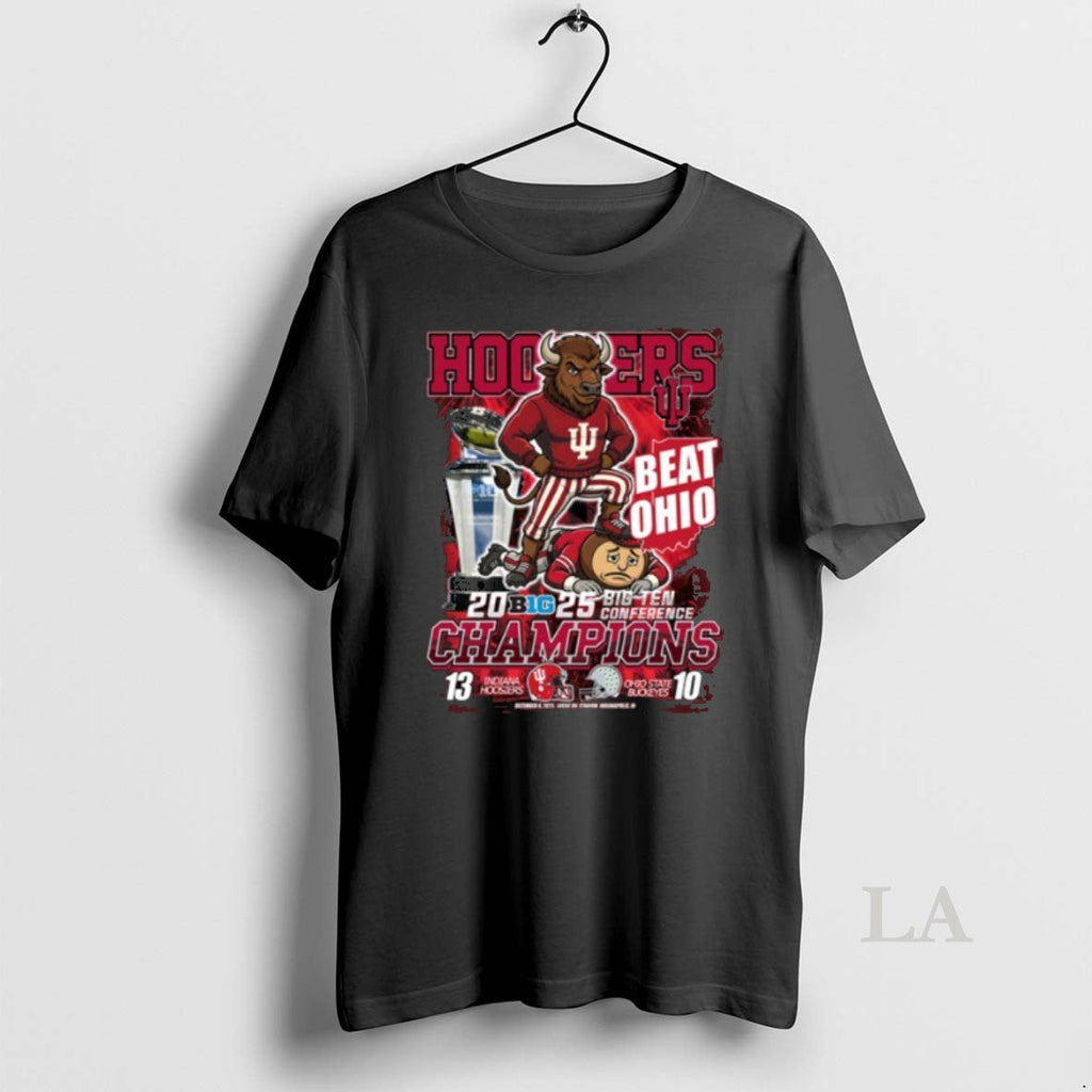 Original Hoosiers Beat Ohio 2025 Big Ten Conference Champions Mascot T-Shirts, Hoodie, Sweatshirt