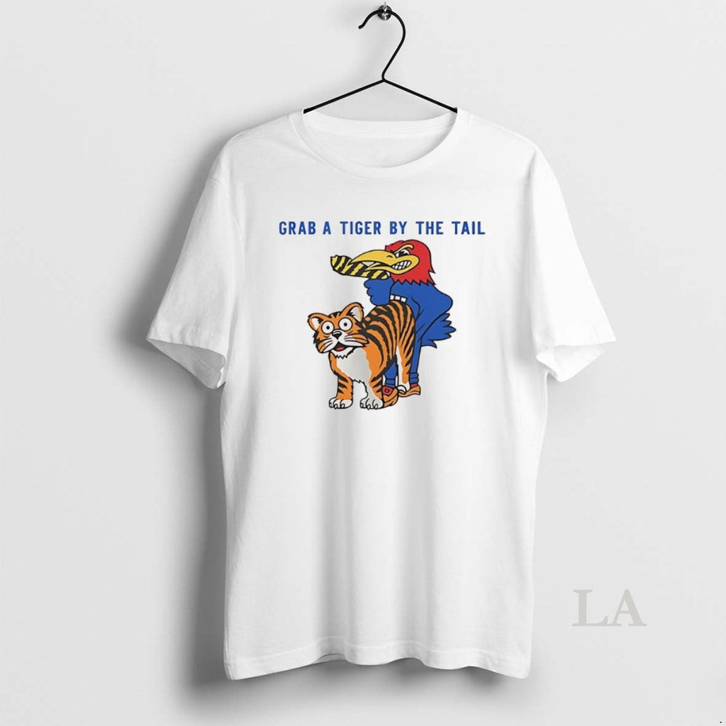 Original Kansas Jayhawks Vs Missouri Tigers Rivalry Grab Tiger T-Shirts, Hoodie, Sweatshirt