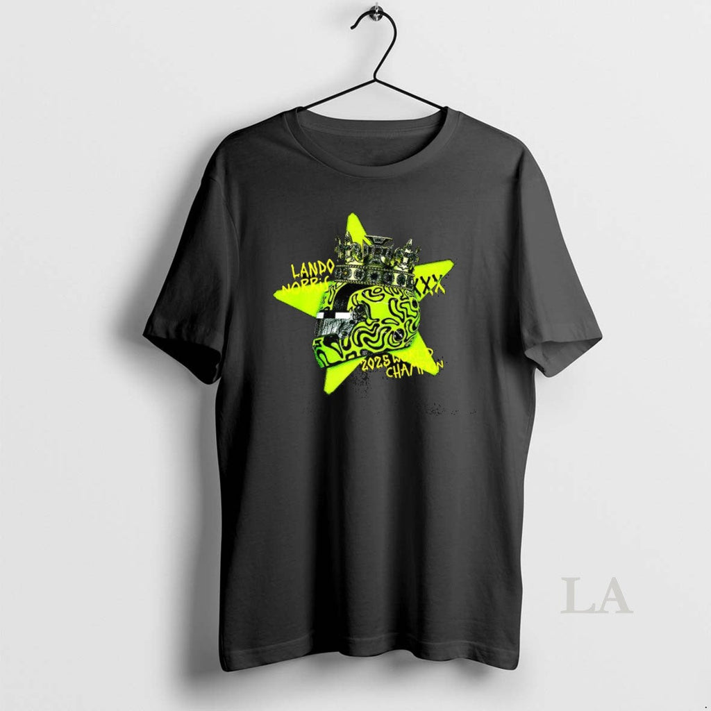 Original Lando Norris 2025 Drivers World Champion Helmet Crown T-Shirts, Hoodie, Sweatshirt