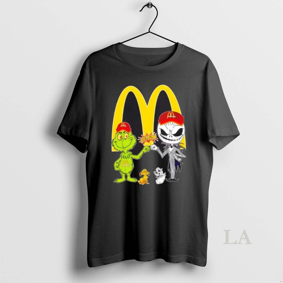 Original Mcdonalds X Grinch And Jack Skellington Fist Bump Uniwilling Friends