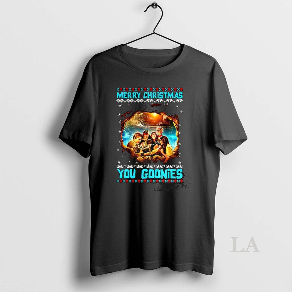 Original Merry You Goonies Classic Adventure Ugly Xmas T-Shirts, Hoodie, Sweatshirt