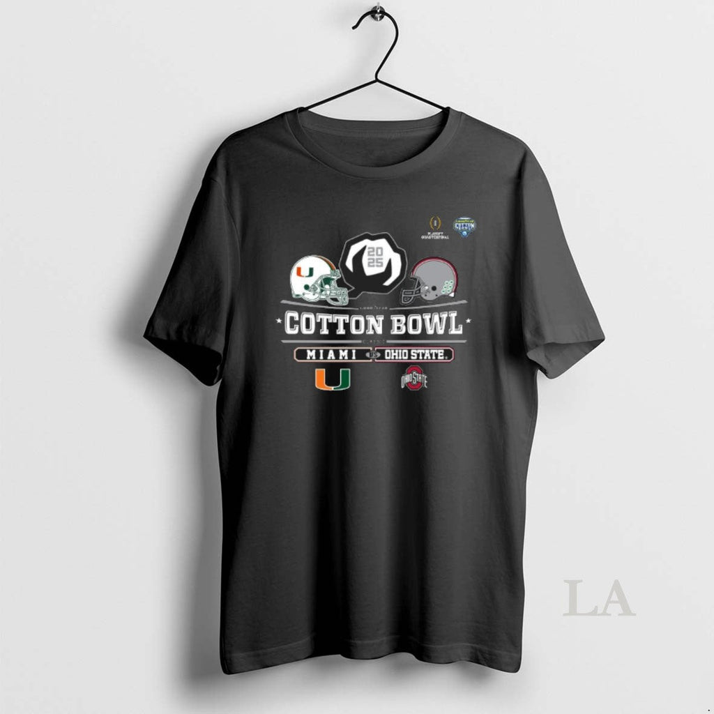 Original Miami Vs Ohio State 2025 Cotton Bowl Helmet Logo December 31 T-Shirts, Hoodie, Sweatshirt