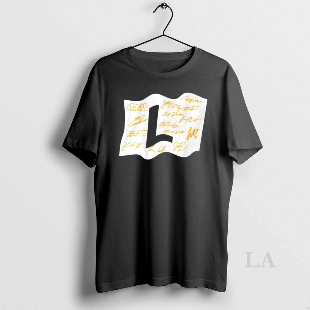 Original Milwaukee Brewers Fly The L Flag Signatures