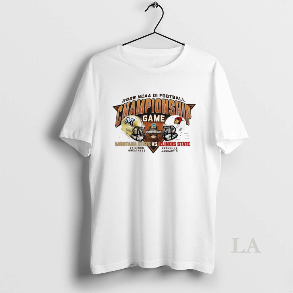 Original Montana State Vs Illinois State 2025 26 Ncaa Di Football Championship Matchup T-Shirts, Hoodie, Sweatshirt