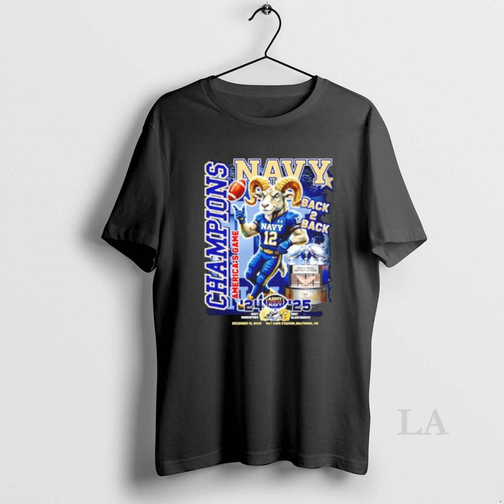 Original Navy Midshipmen 2025 Americas Game Champions Back Back 24 25 T-Shirts, Hoodie, Sweatshirt