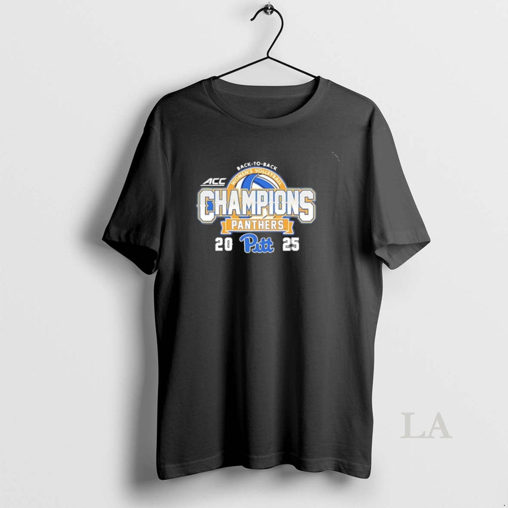 Original Pitt Panthers Back Back 2025 Acc Volleyball Championship T-Shirts, Hoodie, Sweatshirt