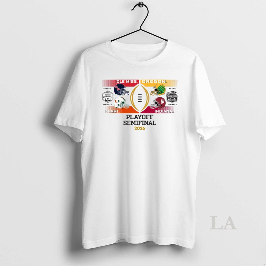 Original Playoff Semifinal 2026 Vrbo Fiesta Bowl Ole Miss Vs Miami Peach Bowl Oregon Vs T-Shirts, Hoodie, Sweatshirt