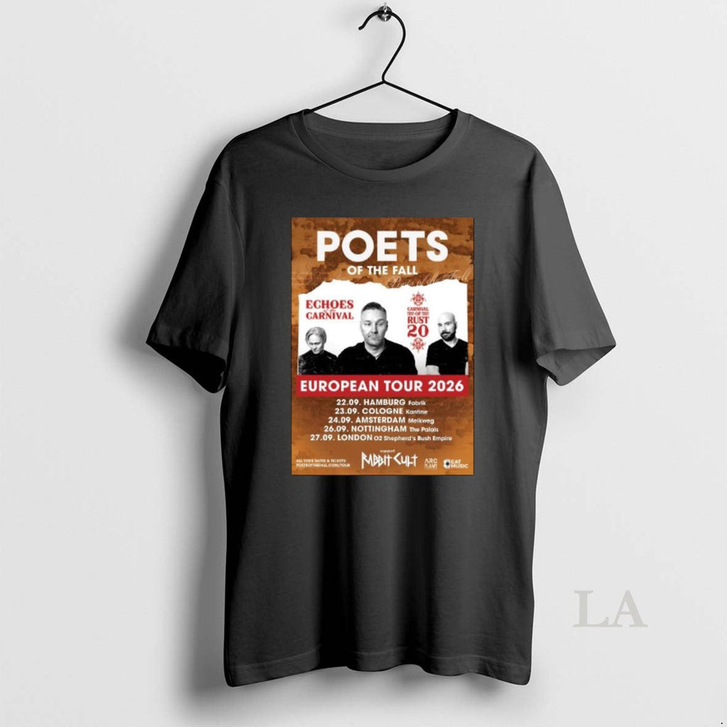 Original Poets Fall Europe Tour 2026 T-Shirts, Hoodie, Sweatshirt