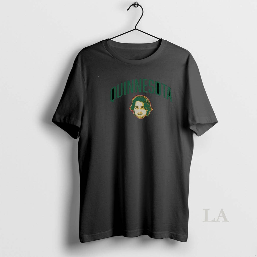 Original Quinn Hughes Minnesota Wild Nhl Quinnesota Curved Face T-Shirts, Hoodie, Sweatshirt