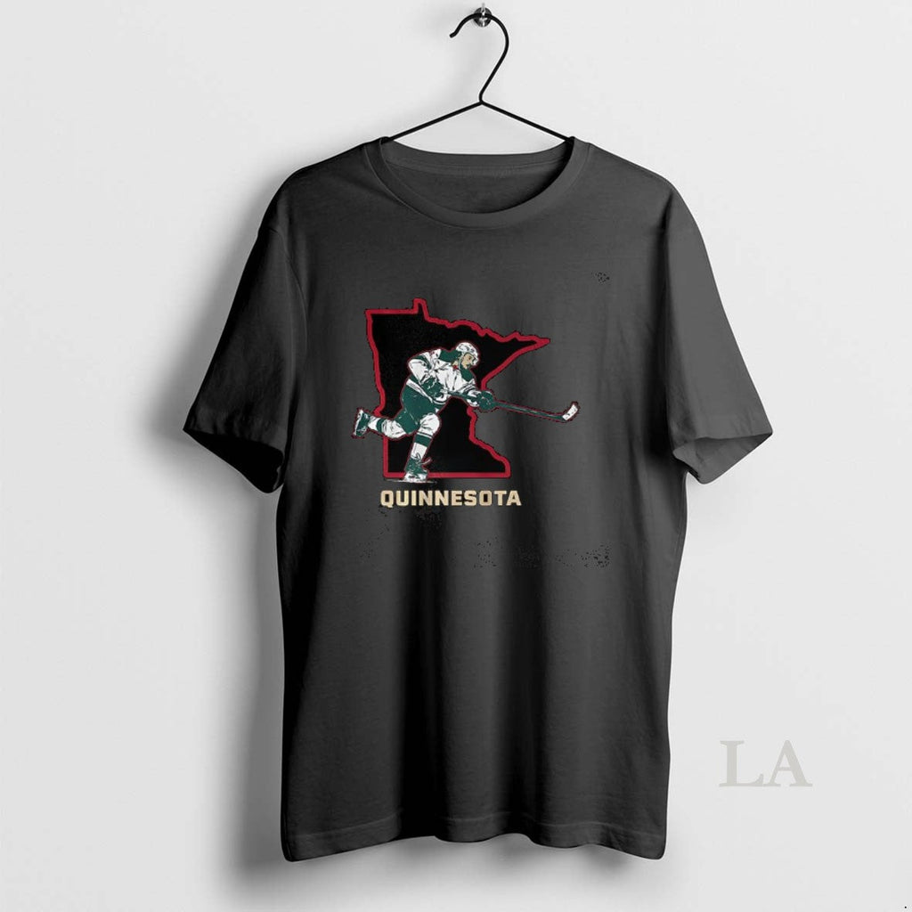 Original Quinn Hughes Minnesota Wild Nhl Quinnesota State Border T-Shirts, Hoodie, Sweatshirt