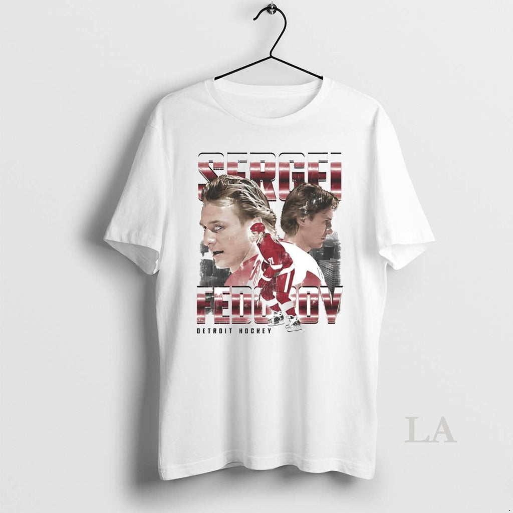 Original Sergei Fedorov Picture Collage Detroit Hockey T-Shirts, Hoodie, Sweatshirt