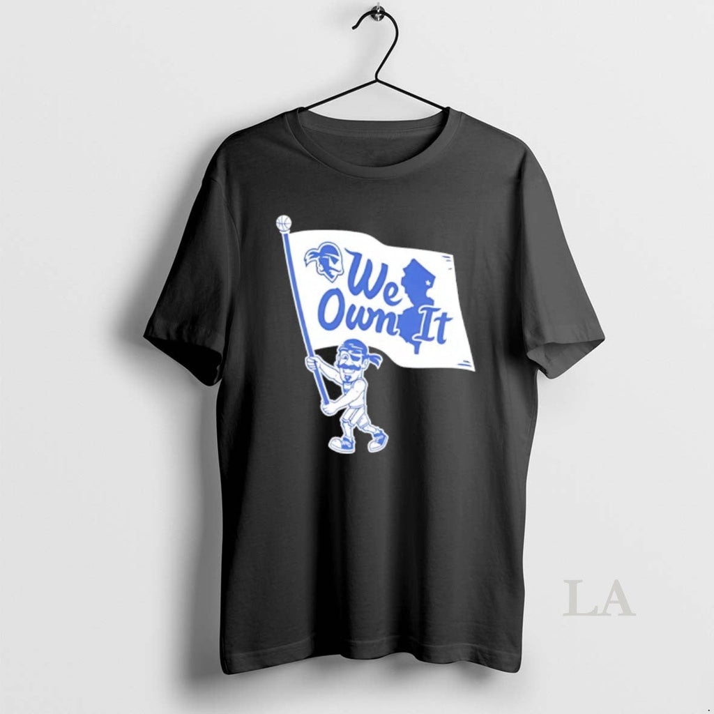 Original Seton Hall University Pirates Basketball 2025 Win We Own Flag T-Shirts, Hoodie, Sweatshirt
