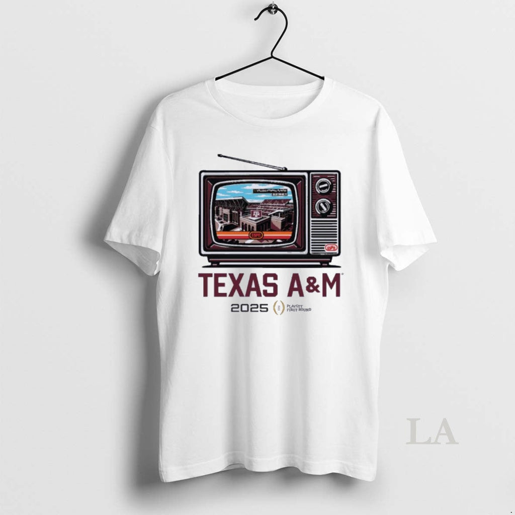 Original Texas Am Aggies Tv Stadium Cfp 1st Round T-Shirts, Hoodie, Sweatshirt