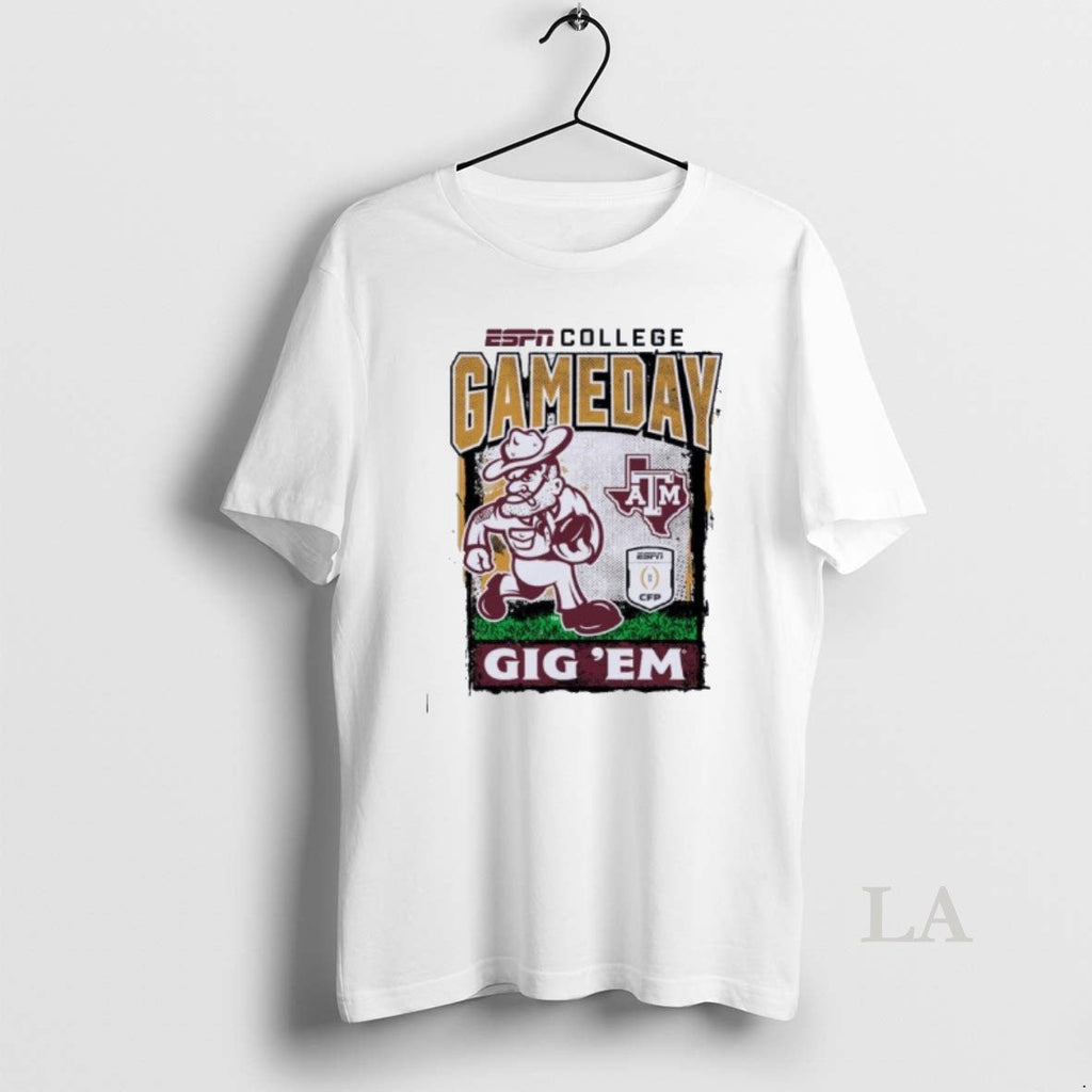 Original Texas Am Cfp Gameday 1st Round Mascot Gig Em T-Shirts, Hoodie, Sweatshirt