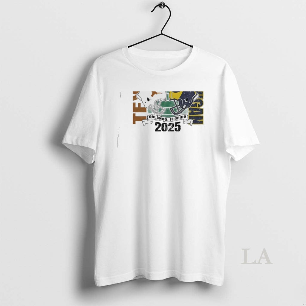Original Texas Longhorns Vs Michigan Wolverines Cheez Citrus Bowl Helmet 2025 T-Shirts, Hoodie, Sweatshirt