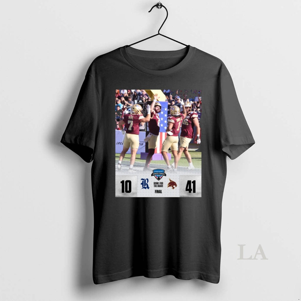 Original Texas State Bobcats Defeated Rice Owls Final Score 41 10 Lockheed Martin Armed Forces T-Shirts, Hoodie, Sweatshirt