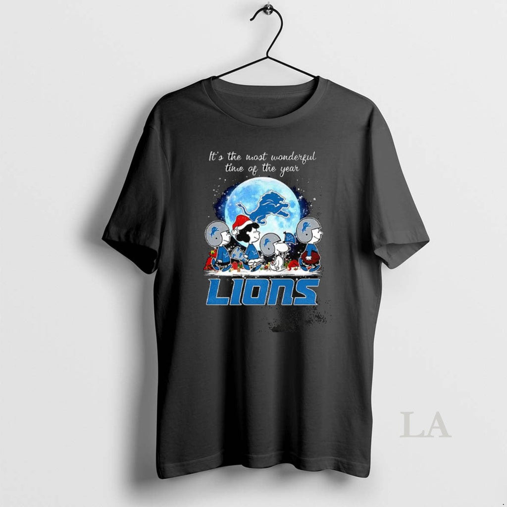 Original Peanuts Detroit Lions Most Time Year Merry T-Shirts, Hoodie, Sweatshirt