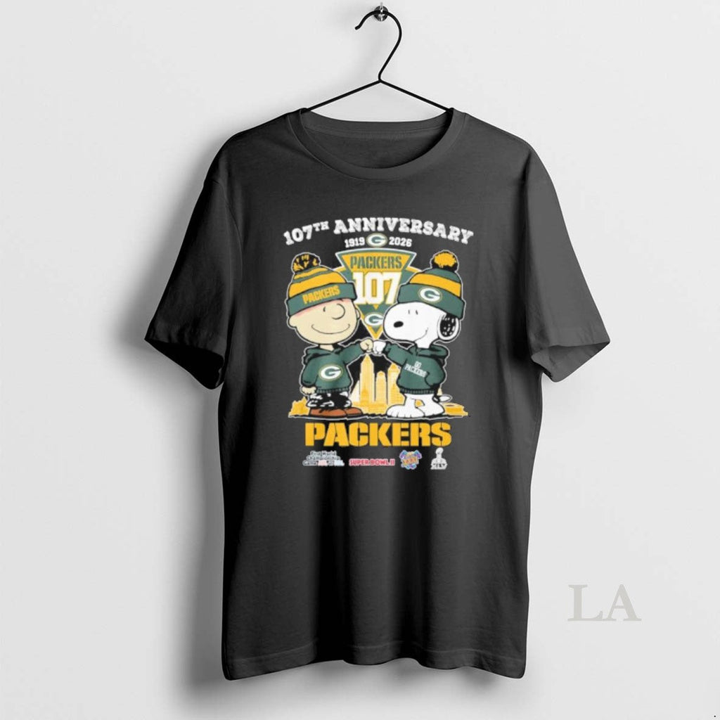 Original Peanuts Fist Bump X Green Bay Packers 107th Anniversary T-Shirts, Hoodie, Sweatshirt