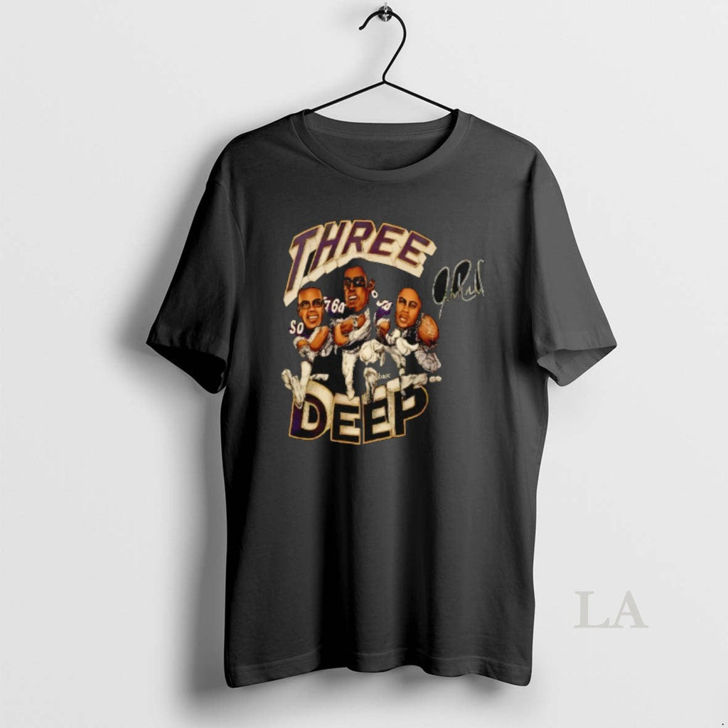 Original Three Deep Jake Reed Randy Moss Cris Carter Signature T-Shirts, Hoodie, Sweatshirt