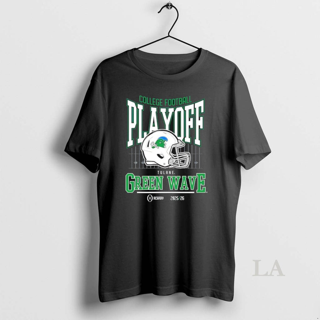 Original Tulane Green Wave 2025 2026 College Football Playoff Bound Helmet T-Shirts, Hoodie, Sweatshirt