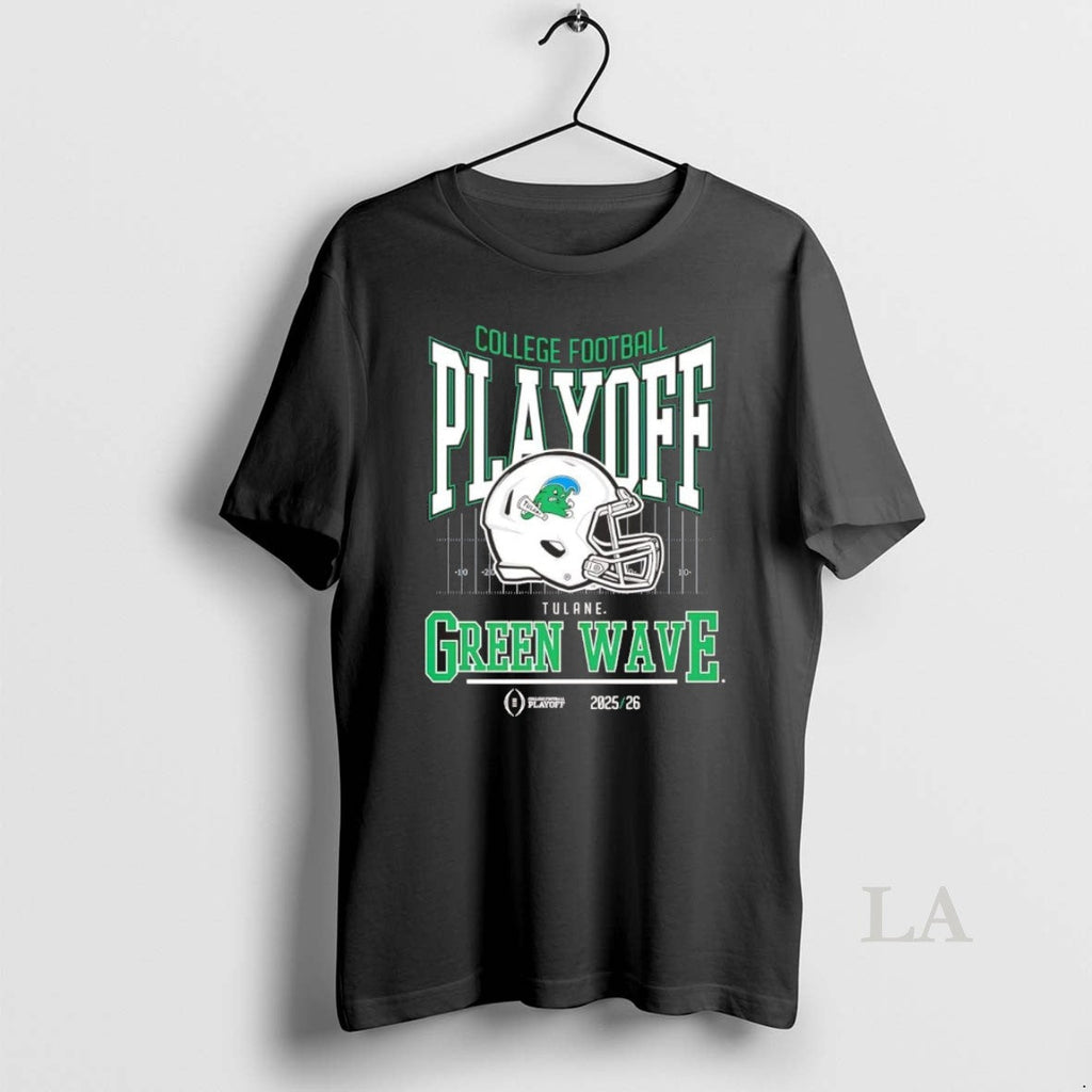 Original Tulane Green Wave 2025 26 College Football Playoff Cfp Helmet Chriast T-Shirts, Hoodie, Sweatshirt