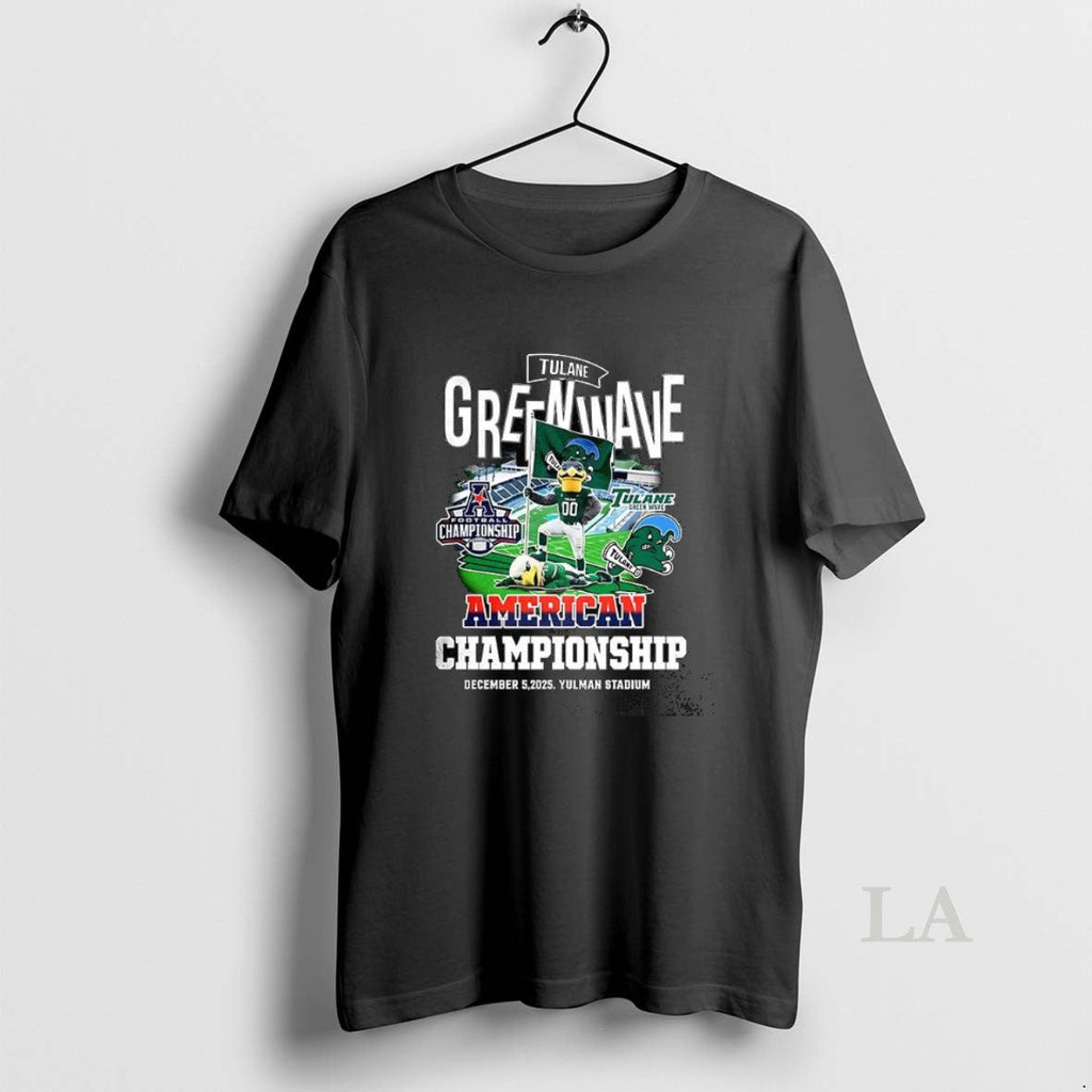 Original Tulane Green Wave Beat North Texas Mean Green Ncaa American Championship 2025 T-Shirts, Hoodie, Sweatshirt