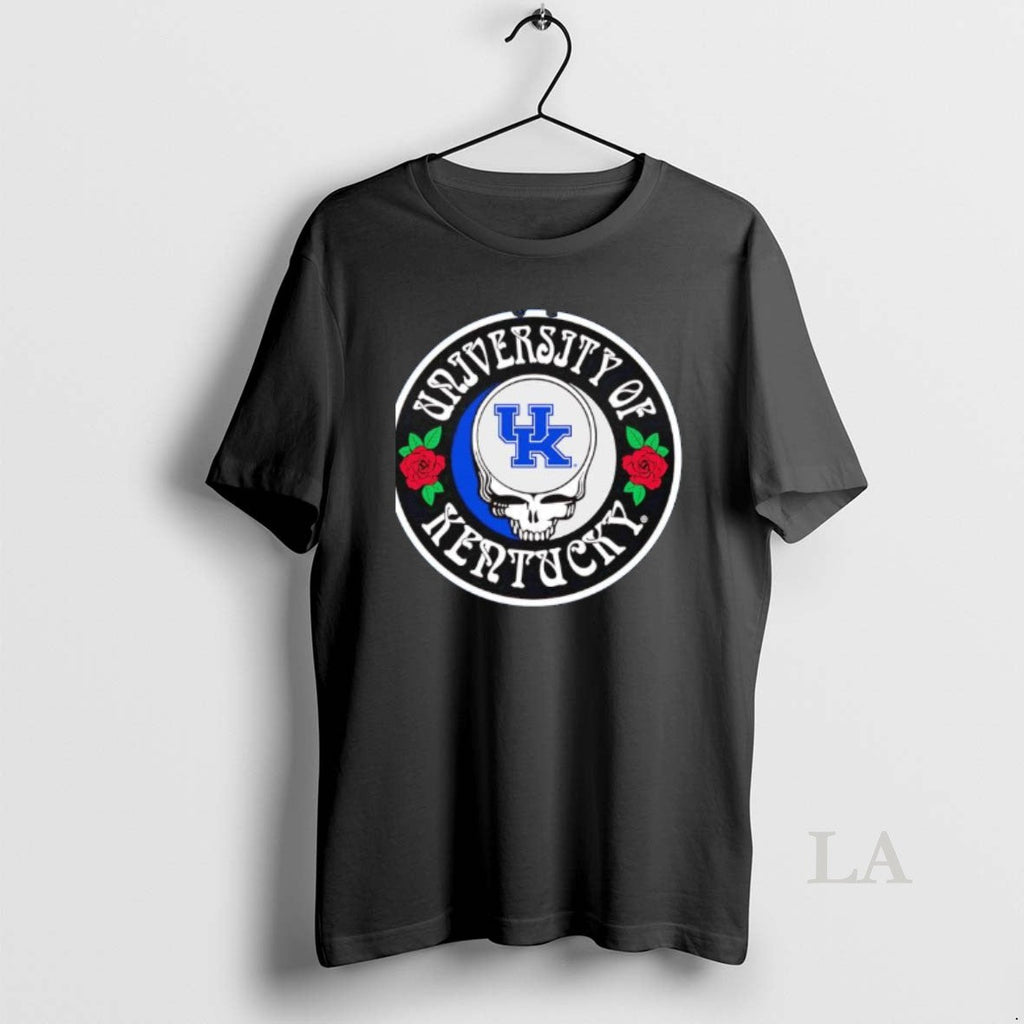 Original University Kentucky Wildcats Sugar Skull Grateful Dead Logo T-Shirts, Hoodie, Sweatshirt