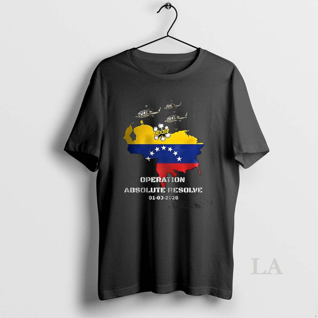 Original Venezuela 2026 Operation Absolute Resolve Map T-Shirts, Hoodie, Sweatshirt