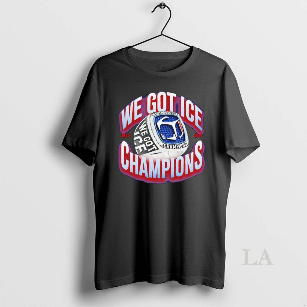 Original We Got Ice Champions Warehouse Cup Rings 2025 T-Shirts, Hoodie, Sweatshirt