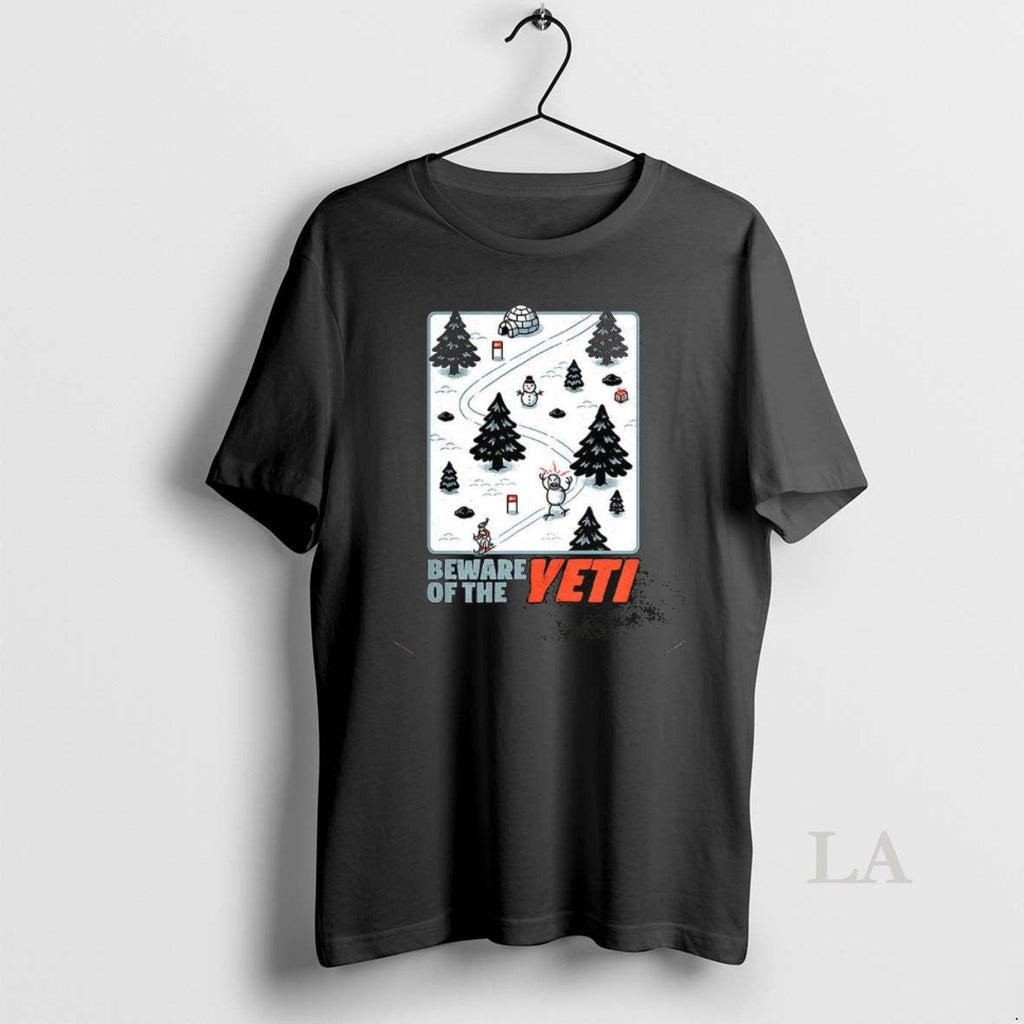 Original Winter Skiing Game Beware Yeti T-Shirts, Hoodie, Sweatshirt