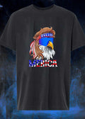 Patriotic Bald Eagle Mullet Sunglasses Merica T-Shirt