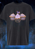 Patriotic Beaded Decor American Flag Patriotic Cupcake T-Shirt