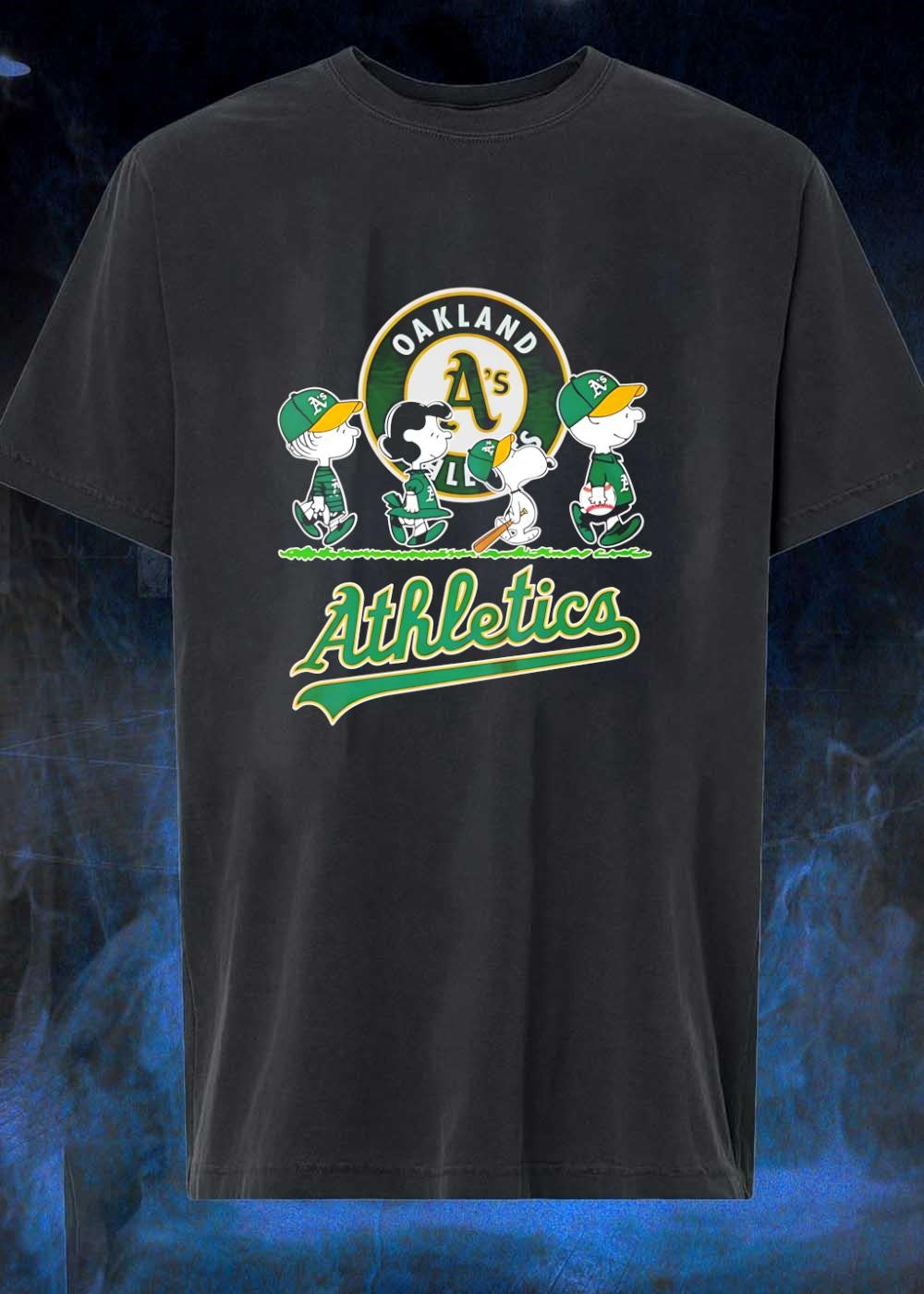 Peanuts Gang Walk Oakland A’s Athletics T-Shirt