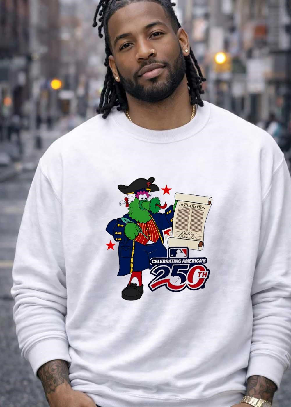 Phillie Phanatic Celebrating America’s 250th Declaration Shirt