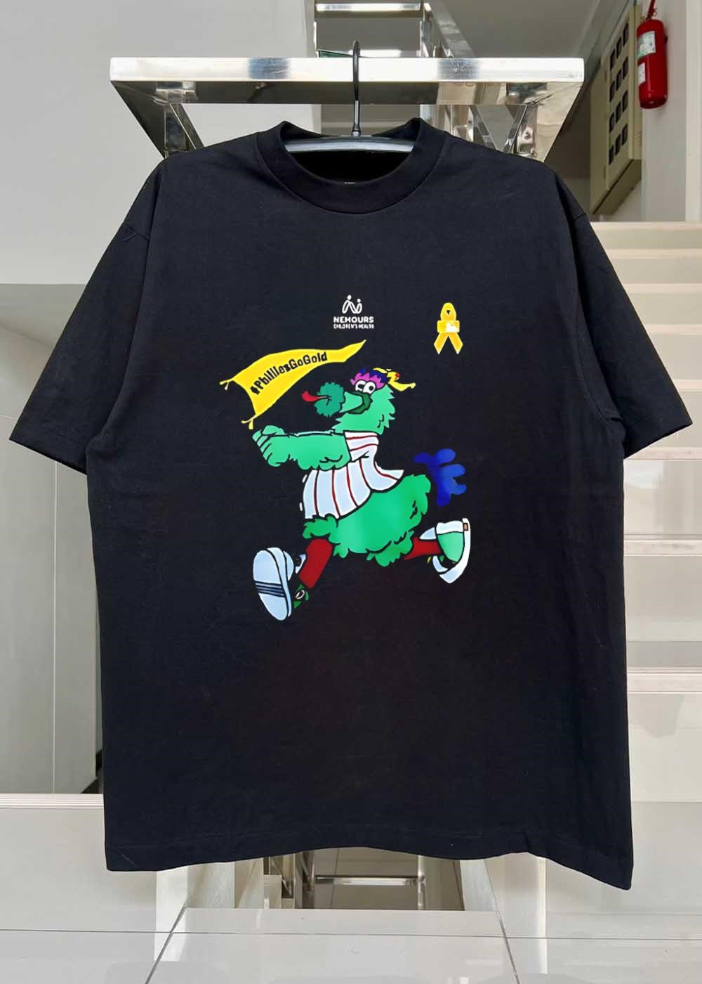 Phillies Go Gold Nemours Children’s Health Mascot shirt