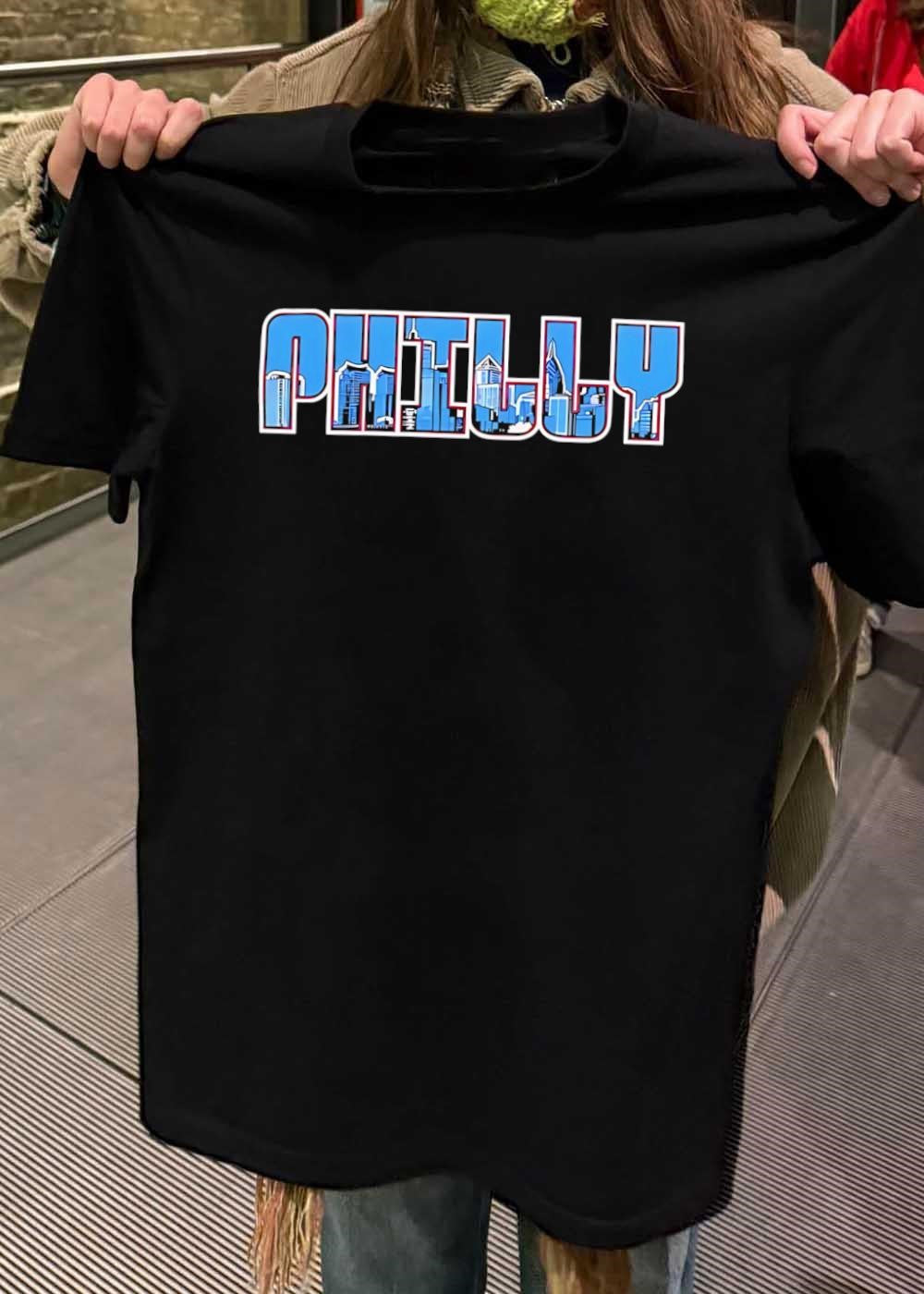 Philly Skyline Silhouette Graphic Premium T-Shirt