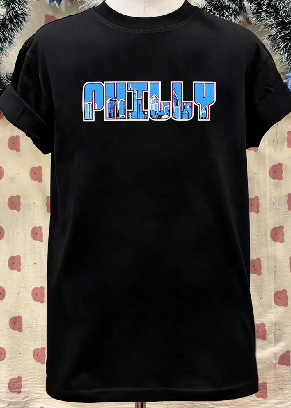 Philly Skyline Silhouette Graphic Premium T-Shirt