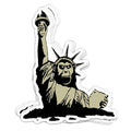 Statue of the Apes Vinyl Sticker