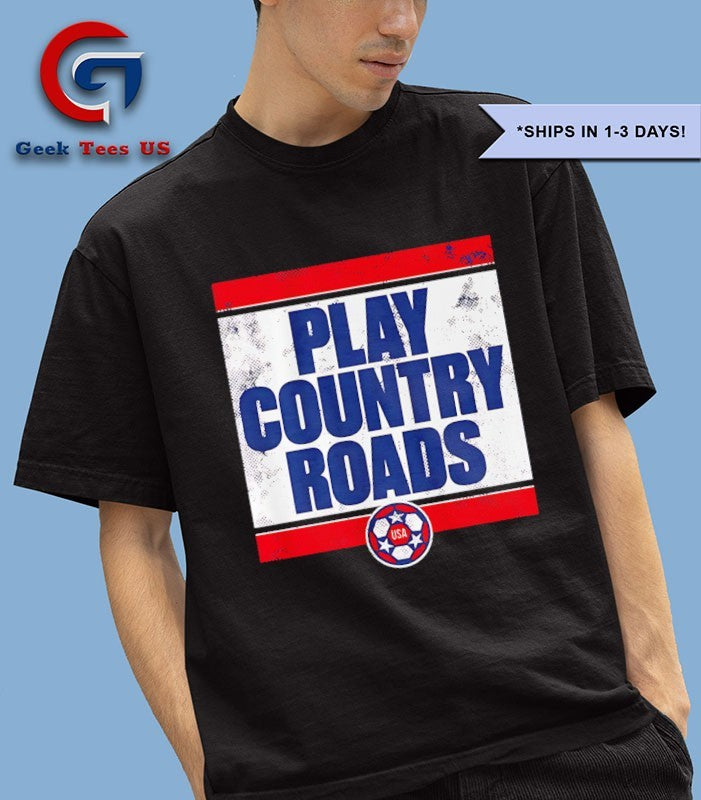 Play Country Roads USA Soccer 2026 T-shirt