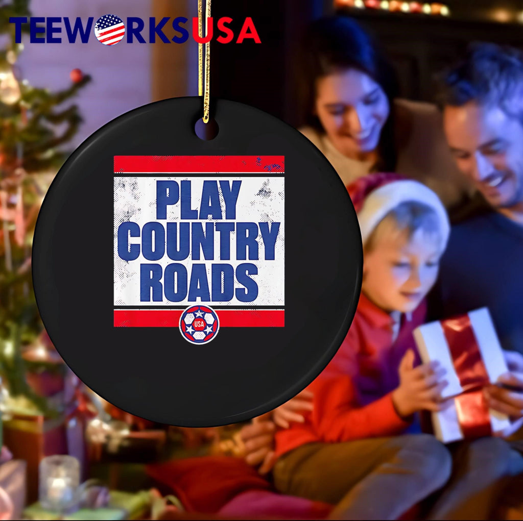 Play Country Roads USA soccer ball shirt
