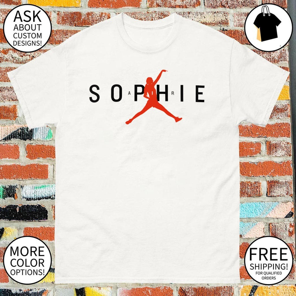 Pointing Sophie Air logo Sophie Cunningham shirt