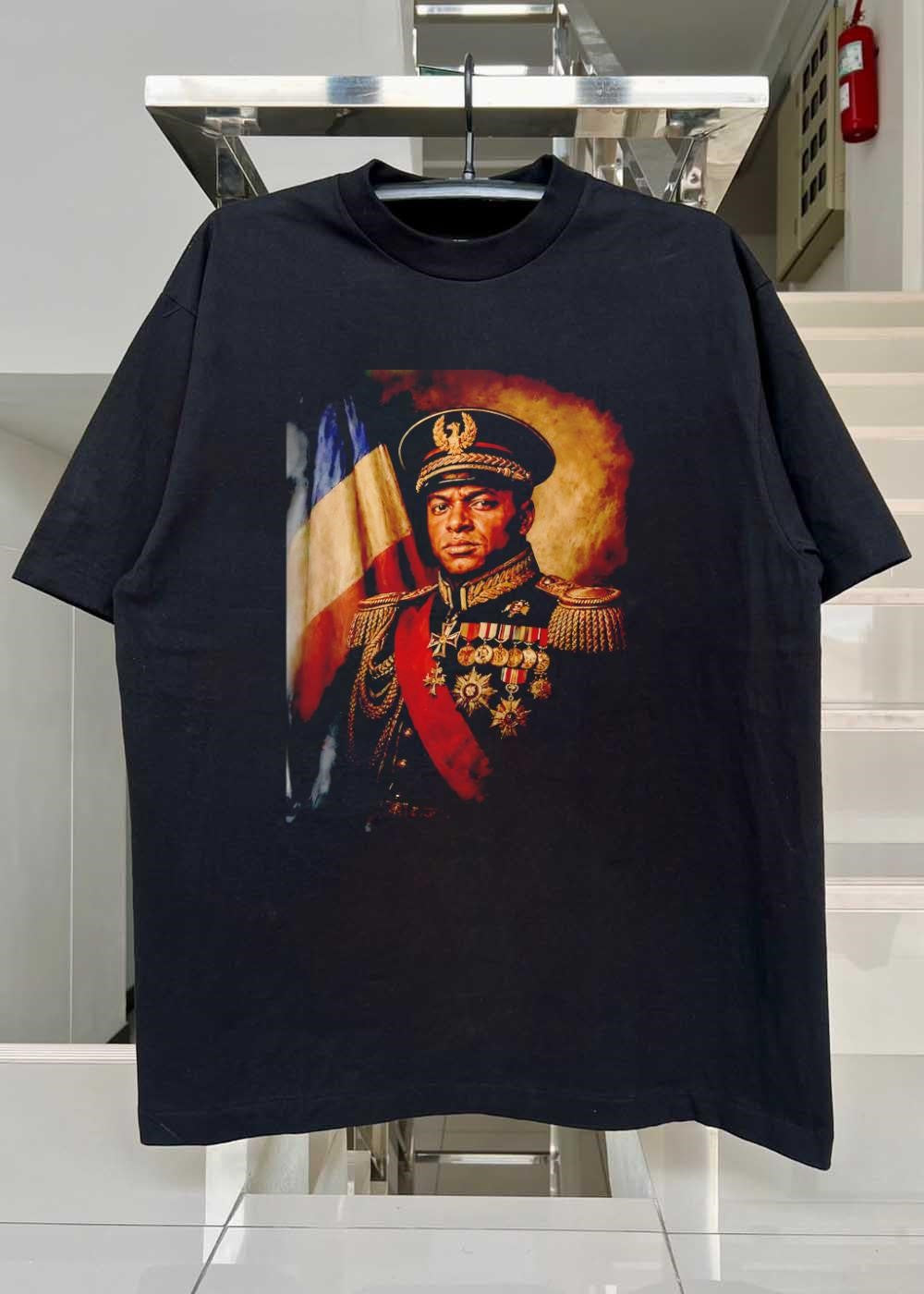 Portrait of a Military General in Full Uniform and Medal Regalia T-Shirt
