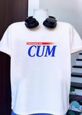 Powered by Cum Blue Graphic T-Shirt
