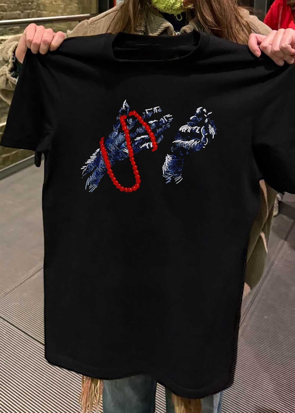 Prayer Beads Held by Hands Hand of Fate T-Shirt