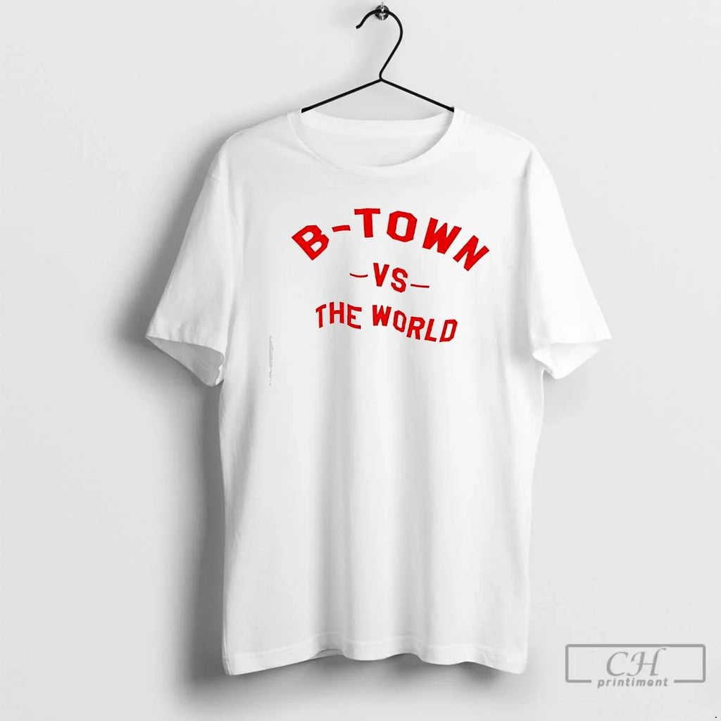 B Town Vs World Bloomington White Vs World T-Shirts, Hoodie, Sweatshirt