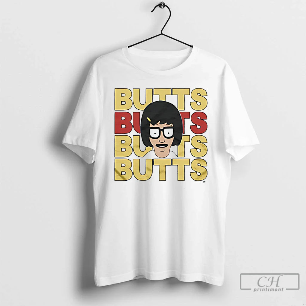 Bobs Burgers Tina Butts Repeat Cartoon T-Shirts, Hoodie, Sweatshirt