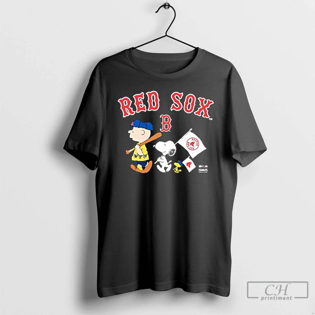 Boston Red Sox Peanuts Flag T-Shirts, Hoodie, Sweatshirt